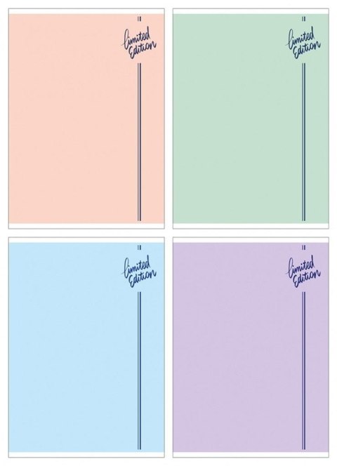 Zeszyt A5/60K kratka mix (4szt)