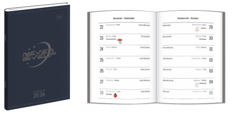 Kalendarz szkolny zeszytowy 25/26 B6/48K Simple