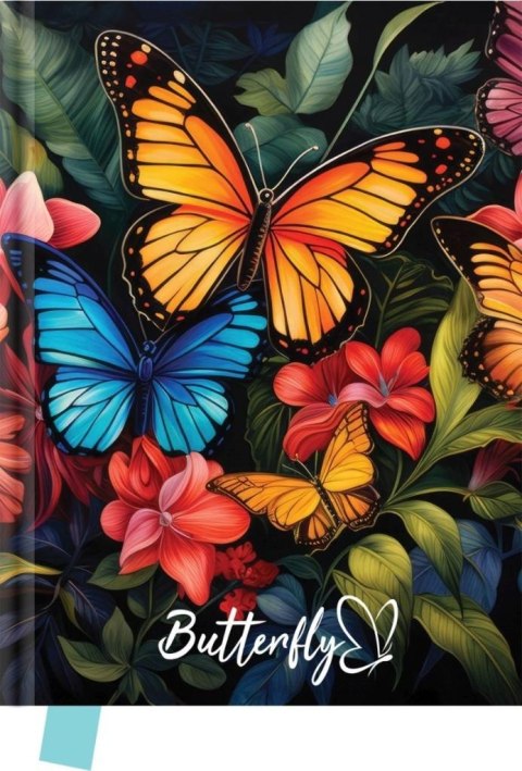 Pamiętnik Butterfly 14x18cm 80 kartek