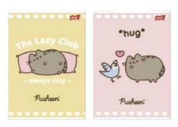 Zeszyt A4/32K linia kolor lamin Pusheen (15szt)