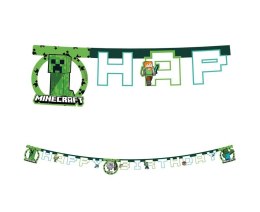 Banner Minecraft Happy Birthday