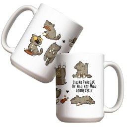 Kubek - Godne życie - kot 440ml