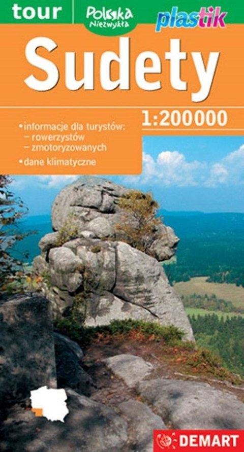 Mapa - Sudety 1:200 000