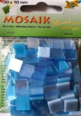 Mozaika kamyczki 10x10mm niebieska