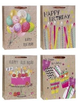 Torebka ozdobna 26x32x10cm mix ROZETTE