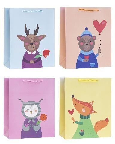 Torebka ozdobna 26x32x10cm mix ROZETTE