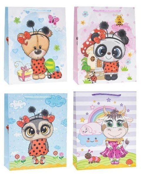 Torebka dziecięce 26x32x10cm mix ROZETTE