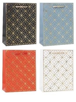 Torebka ozdobna TG 26x32x10cm mix ROZETTE