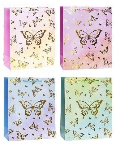 Torebka ozdobna 26x32x12cm mix ROZETTE