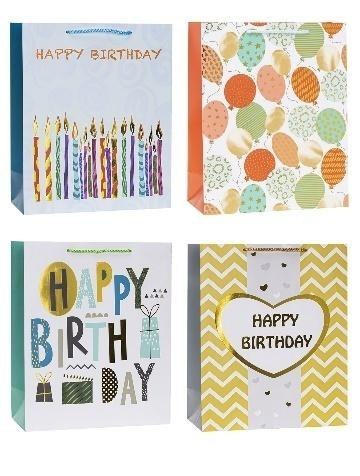 Torebka ozdobna 18x23x8cm hot-stamp mix ROZETTE