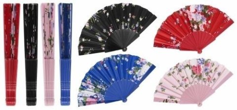 Wachlarz Kwiaty 23cm mix