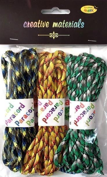 Zestaw paracord 2,8mb 3 kolory