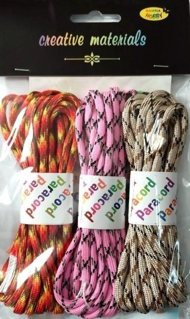 Zestaw paracord 2,8mb 3 kolory