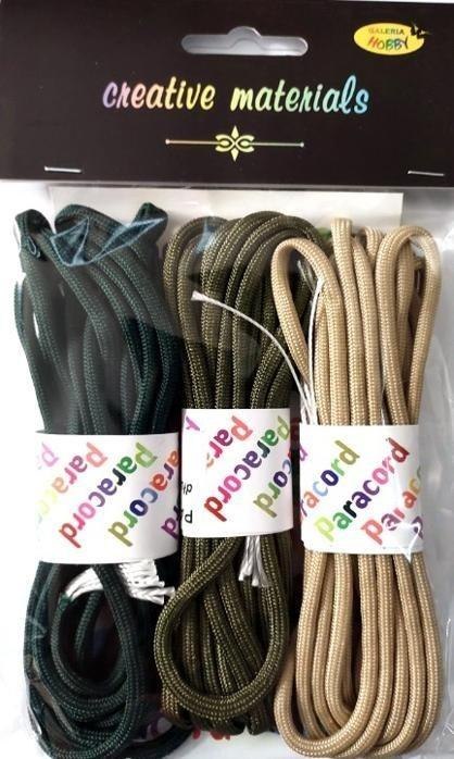 Zestaw paracord 2,8mb 3 kolory