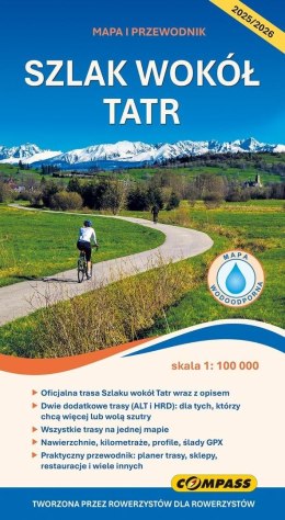 Mapa turystyczna - Szlak Wokół Tatr laminowana