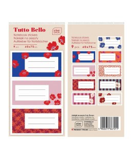 Naklejki na zeszyty Flowers 9szt