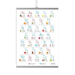 Plakat edukacyjny - alfabet litery polskie B2