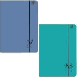 Teczka A4 z gumką Psy Koty mix