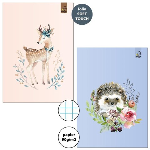 Zeszyt A5/32K kratka 90g Jeleń Jeż (10szt)