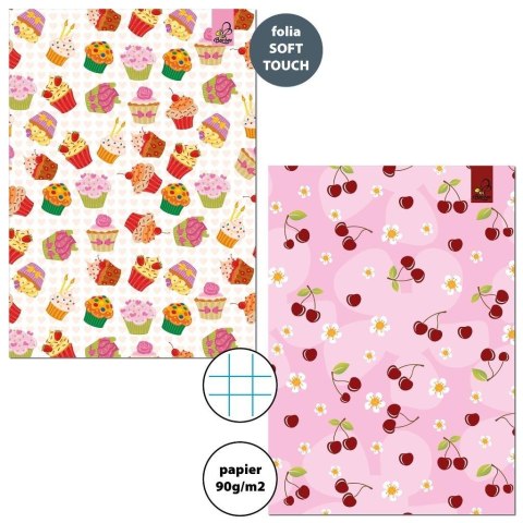 Zeszyt A5/32K kratka 90g Słodycze (10szt)