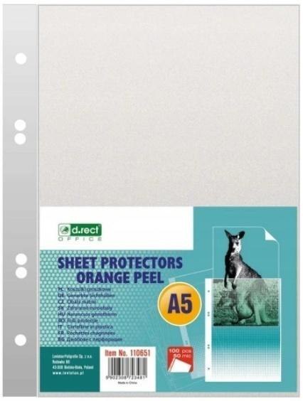 Koszulka A5 groszkowa 50mic 100szt D.RECT