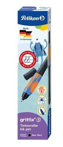 Pióro kulkowe Griffix leworęczne neon black
