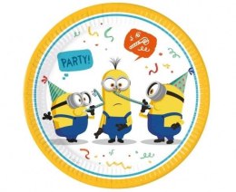 Talerzyki papierowe Minions Rise of Gru 23cm 8szt