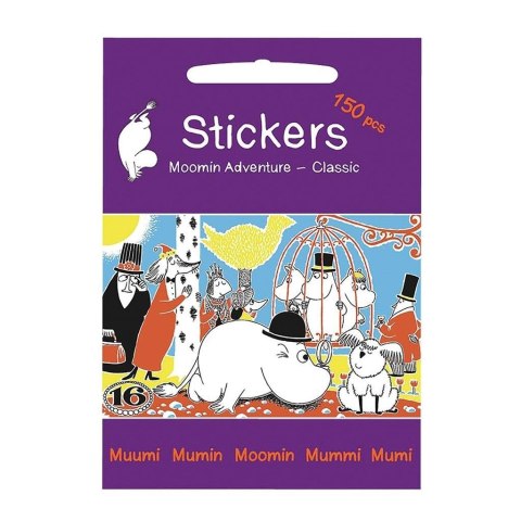 Naklejki przygody Muminki 150szt