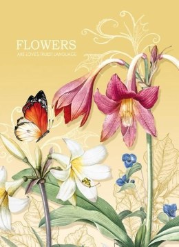 Notatnik ozdobny 145x197/64K kratka TW Motyl