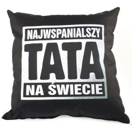 Poduszka czarna. Najwspanialszy Tata na świecie