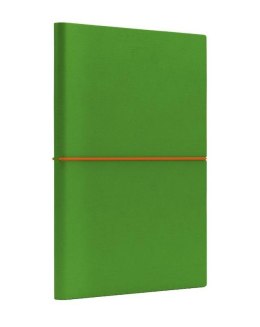 Notatnik A5 Fun M kropki jasnozielony/pomarańczowy