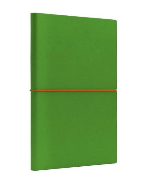 Notatnik A5 Fun M kropki jasnozielony/pomarańczowy