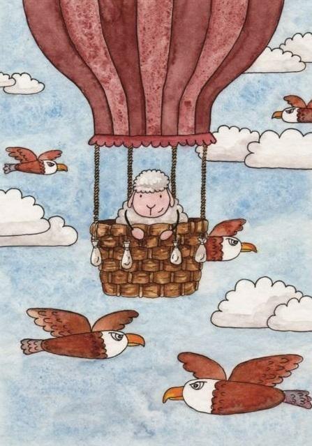 Pocztówka z kolorowanką - Ci którzy ufają Panu