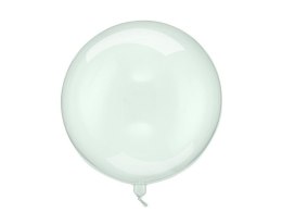 Balon Kula transparentny zielony 40cm