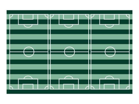 Obrus Boisko piłkarskie 120x180cm mix