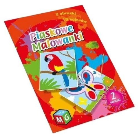 Piaskowe malowanki Motyl i papuga