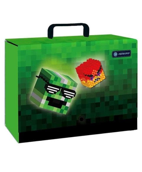 Teczka z rączką XL Pixel Hero 9cm Astrapap