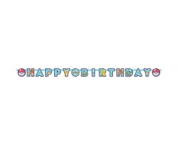 Girlanda papierowa Happy Birthday Pokemon 218x12cm