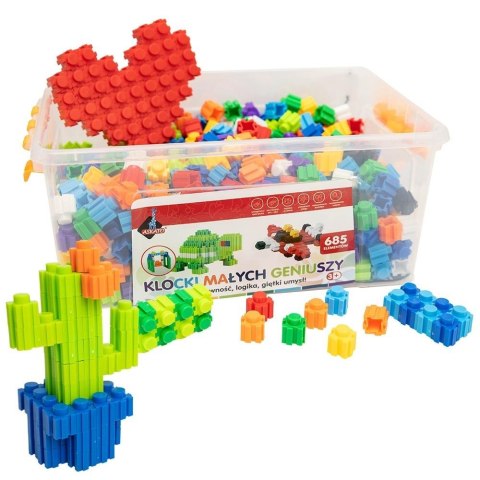 Klocki małych geniuszy 685 elementów