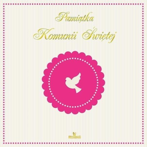 Pamiątka Komunii Świętej - dziewczynka