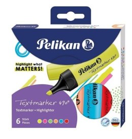 Zakreślacz 490 mix 6 kolorów