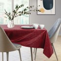 Obrus Vesta Bordowy Tłoczony Nowoczesny 110x110 AmeliaHome - TCLOTH/AH/VESTA/HMD/CLARET/110X110