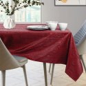 Obrus Vesta Bordowy Tłoczony Nowoczesny 110x110 AmeliaHome - TCLOTH/AH/VESTA/HMD/CLARET/110X110