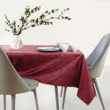 Obrus Vesta Bordowy Tłoczony Nowoczesny 110x110 AmeliaHome - TCLOTH/AH/VESTA/HMD/CLARET/110X110