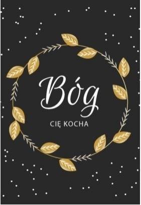 A Kartka składana - Bóg Cię kocha, złocona