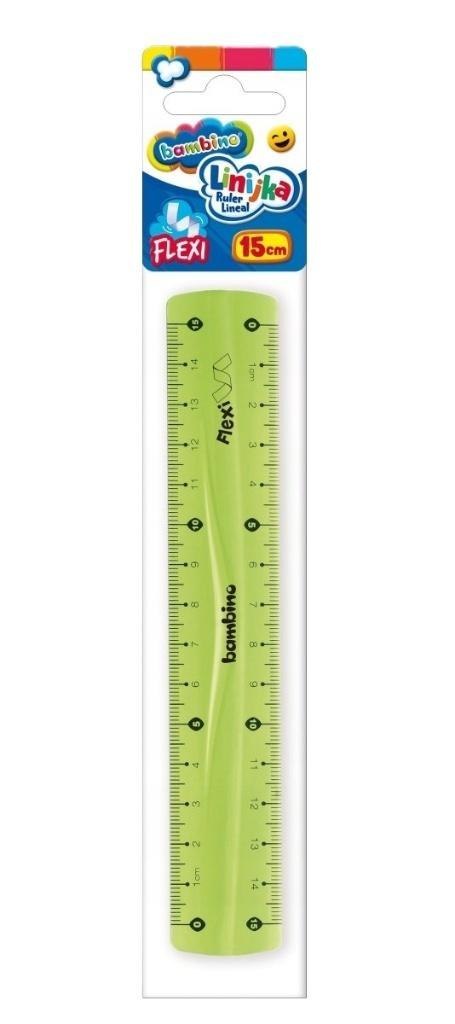 Linijka flexi 15cm BAMBINO