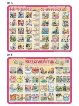 Podkładka edu. 006 - Przeciwieństwa, zawody, co...