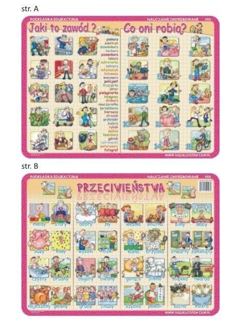 Podkładka edu. 006 - Przeciwieństwa, zawody, co...