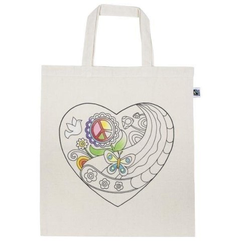 Bawełniana torba z motywem serca