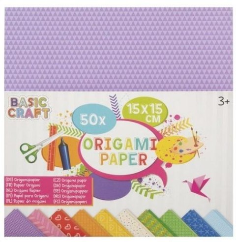 Blok kartek do origami 15x15cm/50K